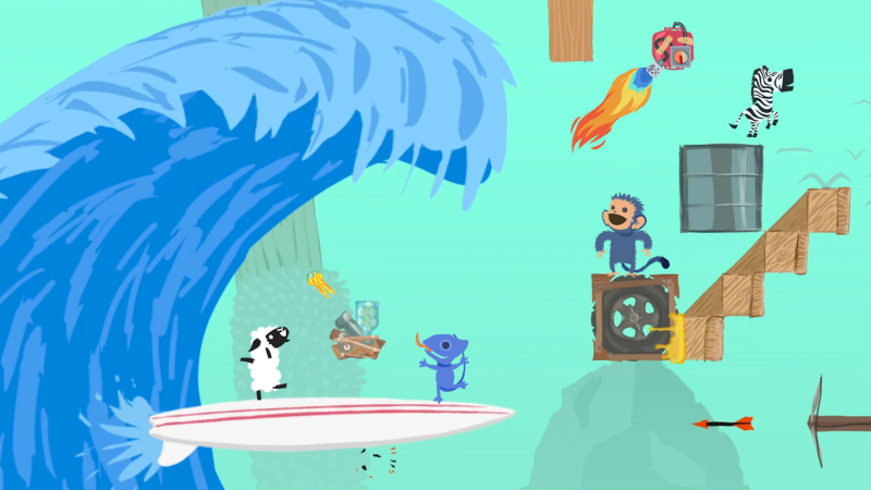 超级鸡马/Ultimate Chicken Horse/支持网络联机-龙龙GAME游戏库・龙龙游戏库专注单机游戏试玩及正版推荐!